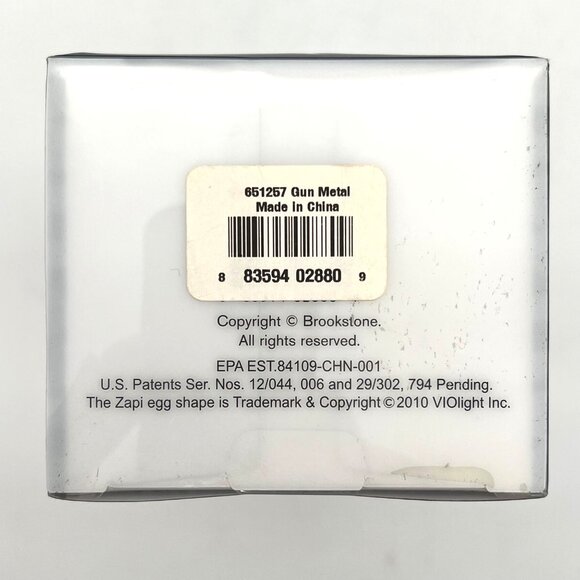 Brookstone Zapi UV Toothbrush Sanitizer Germicidal UV Light Gun Metal Gray New - Picture 4 of 12